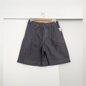 NWOT Free People Linen Cotton Blend Long Shorts Size 4